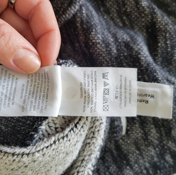 J. CREW French Terry Turtleneck Cowl Neck Tunic Long Sweatshirt XS - Picture 10 of 11